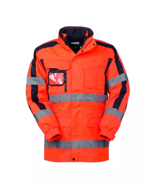 Rossini Fresnel Hi-Vis Parka, Orange/Blue