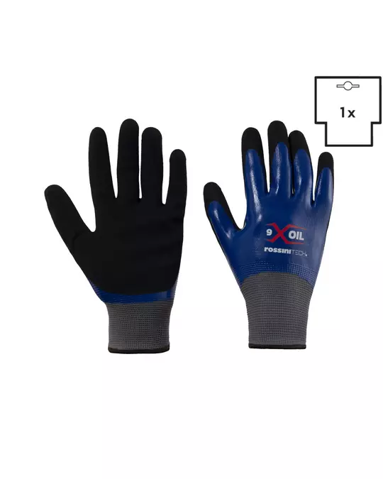 Rossini GGC021, Polyester/Nitrile Double Dipped Non-Slip Glove