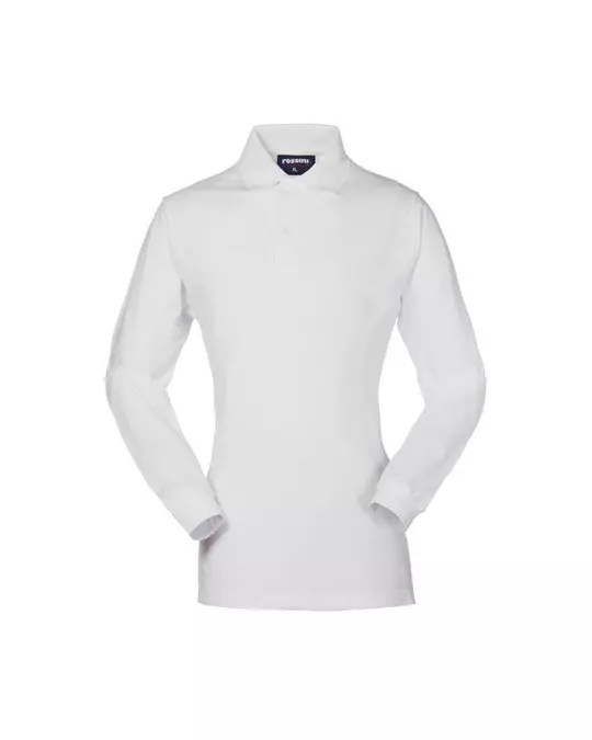 Rossini HH174-02, Lizard Women's Long Sleeve Polo Shirt, White