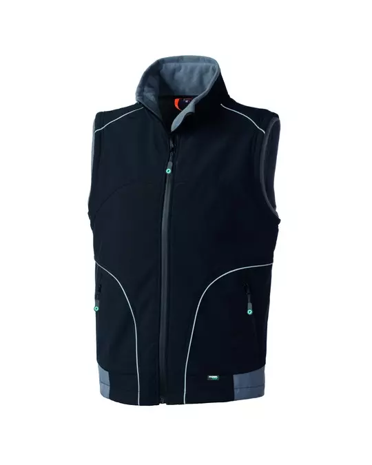 Rossini HH623-ZY, Preston Softshell Vest, Black/Grey