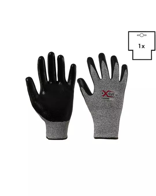 Rossini GGC028, Cut B Glatter Nitrilhandschuh, image 1