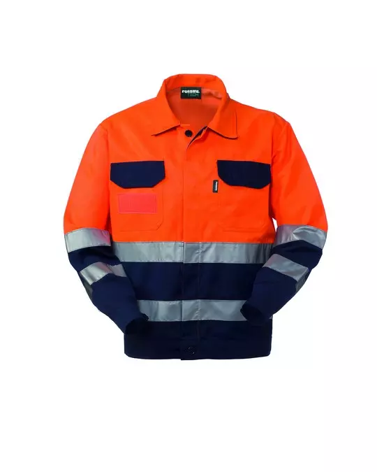 Rossini A10130-21, Hi-Vis Two-Tone Jacket, Orange/Blue, image 1