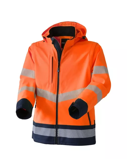 Rossini HH263-21, Hook Hi-Vis Softshell Jacket, Orange/Blue