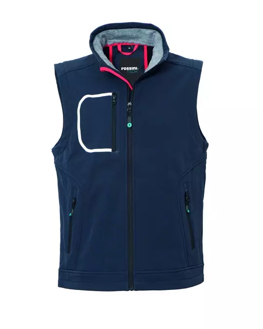 Rossini HH654-01, Zack Softshell Vest, Blue, image 1, gallery thumbnail
