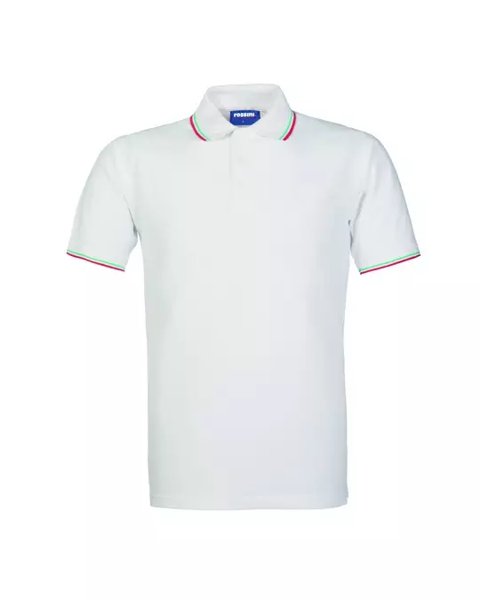 Rossini HH146-02, Italia Polo Shirt, White