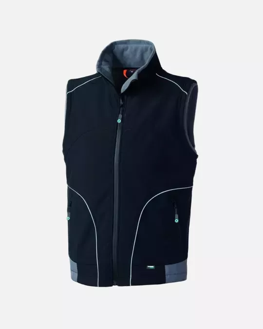 Rossini HH623-ZY, Preston Softshell Vest, Black/Grey, image 1