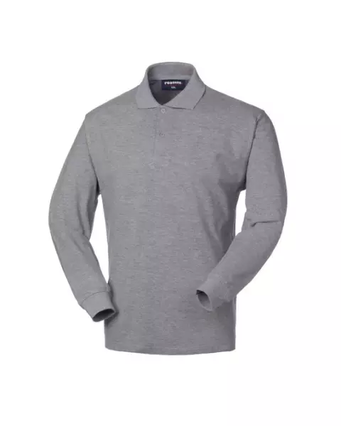 Rossini Tiger Long Sleeve Polo Shirt, Grey