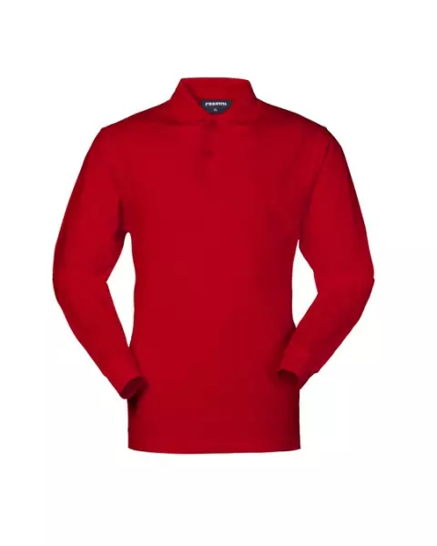 HH175-07, Rossini Tiger Langarm-Poloshirt, Rot