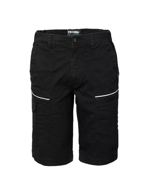 Rossini A00704-05, R-Stretch Bermuda Shorts, Black