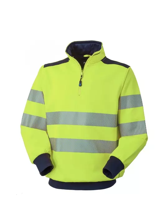 Rossini HH235-42, Roter Hi-Vis Sweatshirt, Yellow/Blue