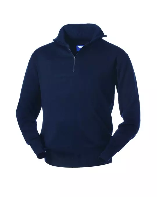 Rossini HH053-01, Dubai Rollkragenpullover mit Reißverschluss, Blau, image 1