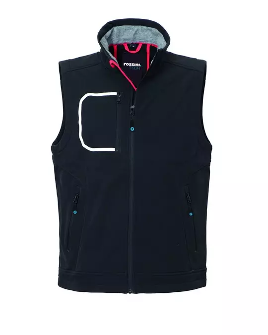 Rossini HH654-05, Zack Softshell Vest, Black, image 1, gallery thumbnail
