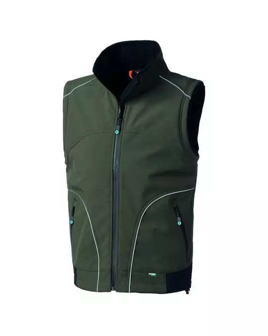 Rossini HH623-VI, Preston Softshell Vest, Green/Black