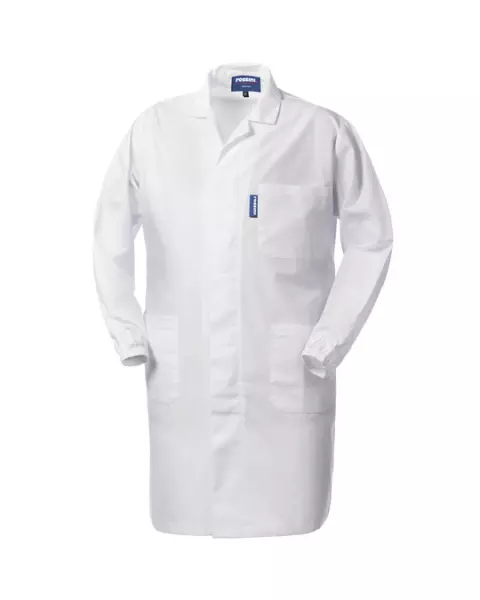 Rossini Polibrembo Men's Work Coat, White