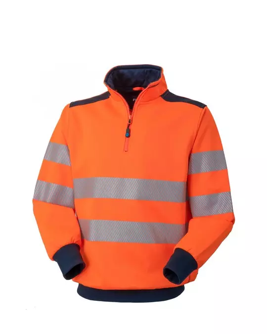 Rossini HH235-21, Roter Hi-Vis Sweatshirt, Orange/Blue, image 1