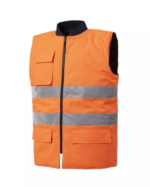 Rossini Hi-Vis Jim Reversible Vest, Orange/Blue