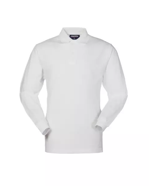 Rossini Tiger Long Sleeve Polo Shirt, White
