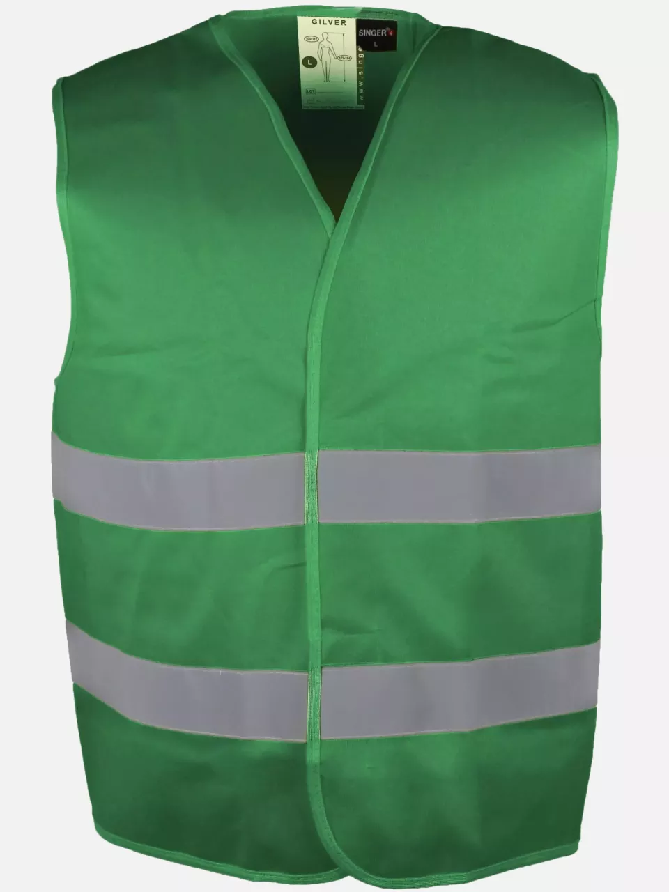 Singer Safety GILVER, High Visibility Vest, Green, image 3, gallery thumbnail
