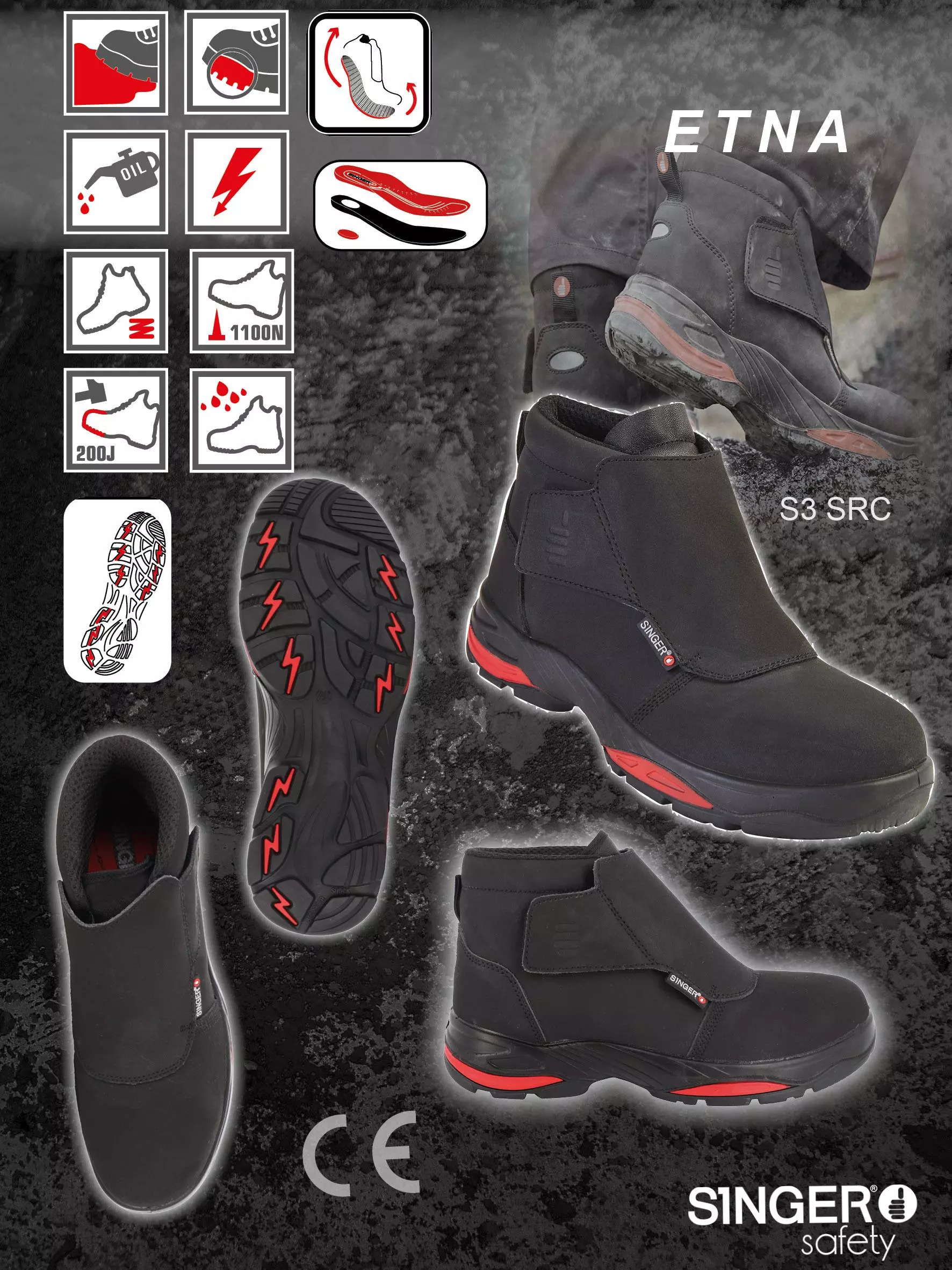 Singer Safety ETNA, High Safety Shoe, S3L HRO FO SR, image 6