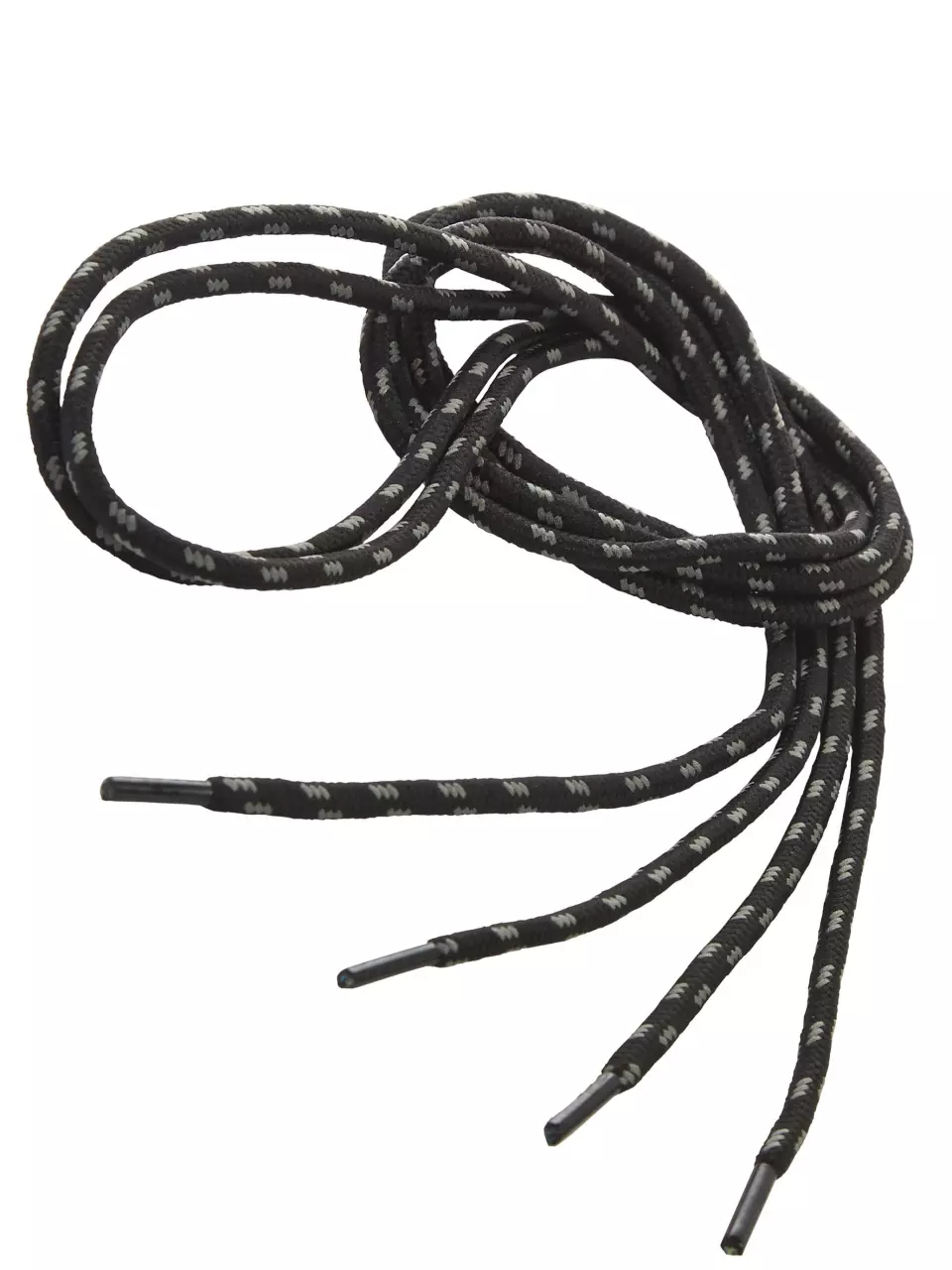Singer Safety ACCLAC, Round Shoelaces, 130 cm, Grey/Black, image 1, gallery thumbnail