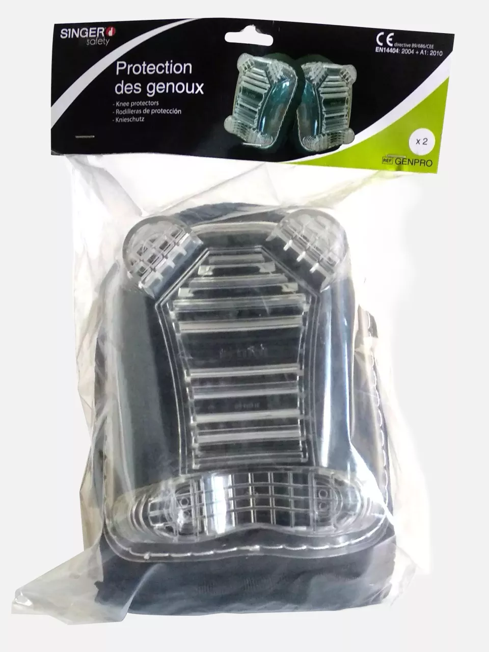 Singer Safety GENPRO, Protective Knee Pads, 24 x 16 cm, Black, image 3, gallery thumbnail