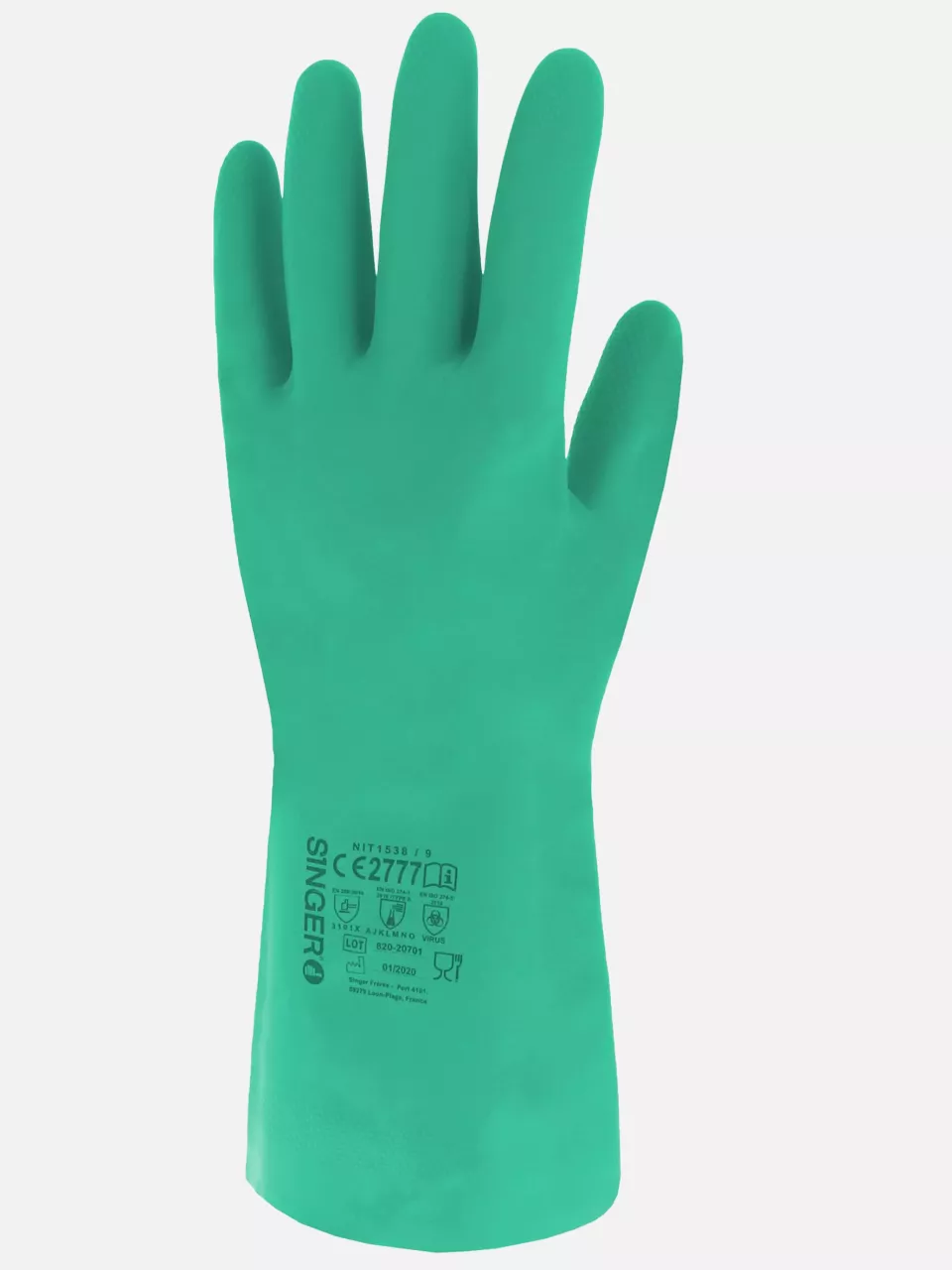 Singer Safety NIT1538, Nitrile Protective Gloves, image 3, gallery thumbnail