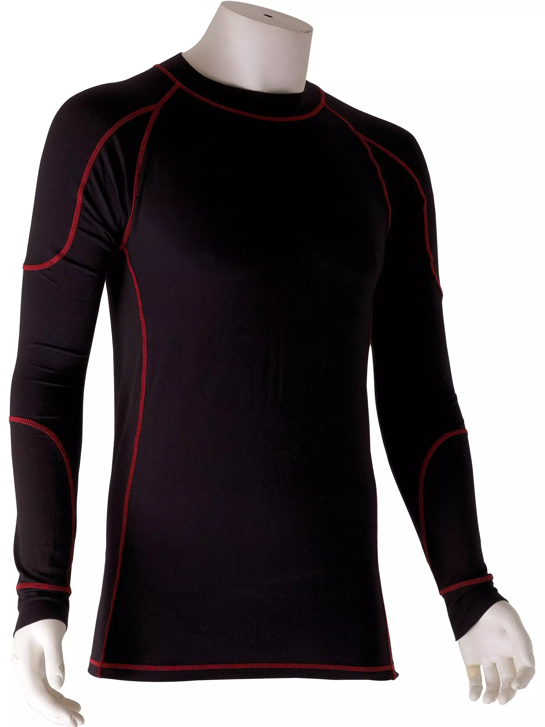 Singer Safety SAHO, Long Sleeves T-Shirt, Black/Red, image 1