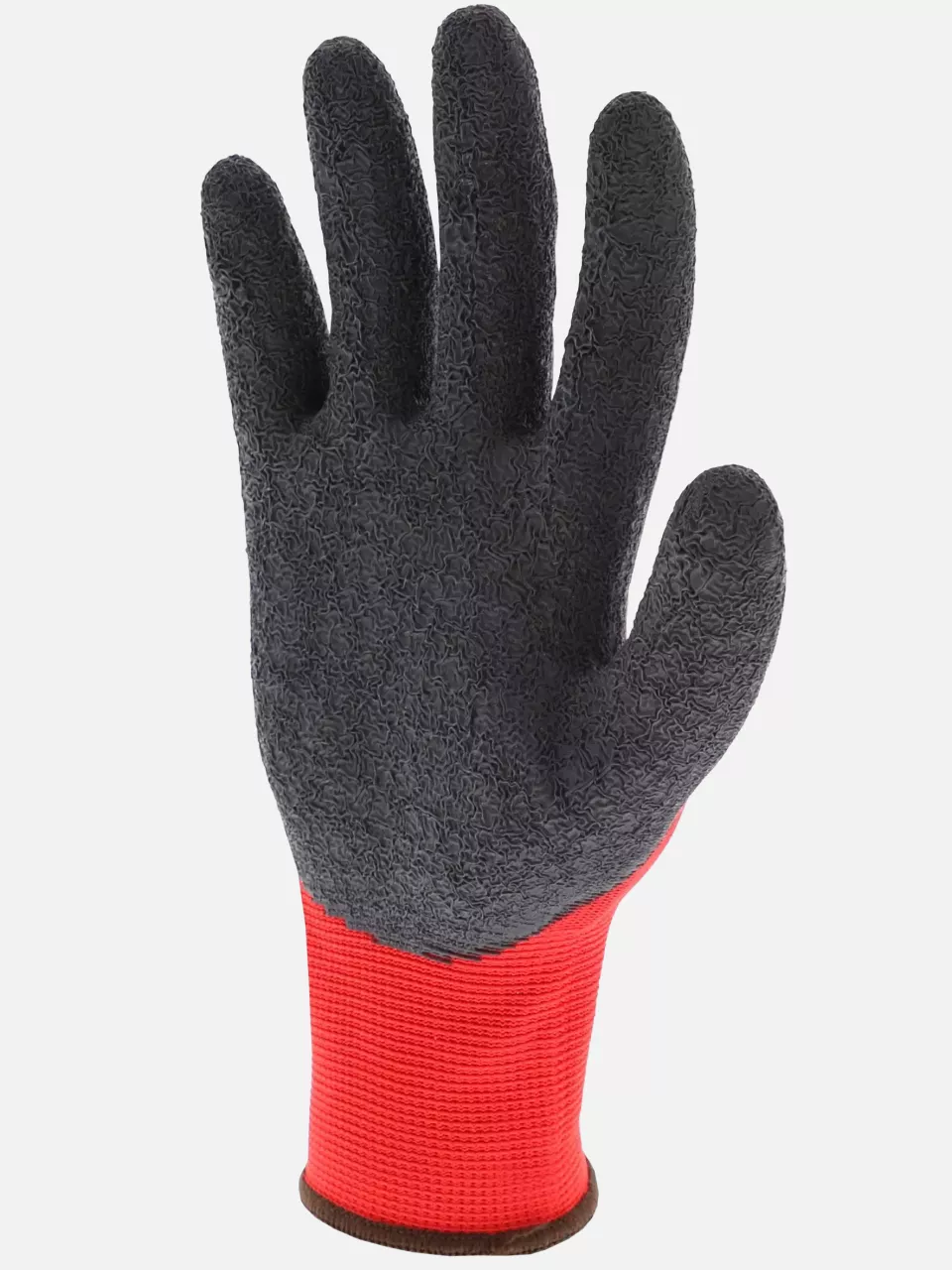 Singer Safety PER73LAT, Crinkle Latex Gloves, Red/Black, image 2, gallery thumbnail