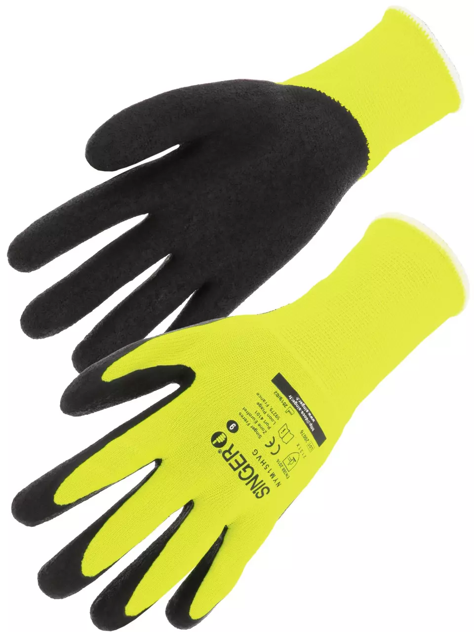Singer Safety NYM15HVG, Protective Gloves, Yellow/Black, image 1, gallery thumbnail