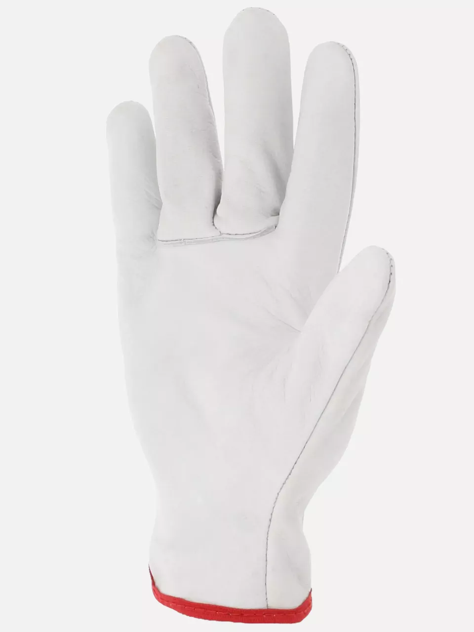Singer Safety 50F, Cow Grain Leather Gloves, Natural Grey, image 2, gallery thumbnail