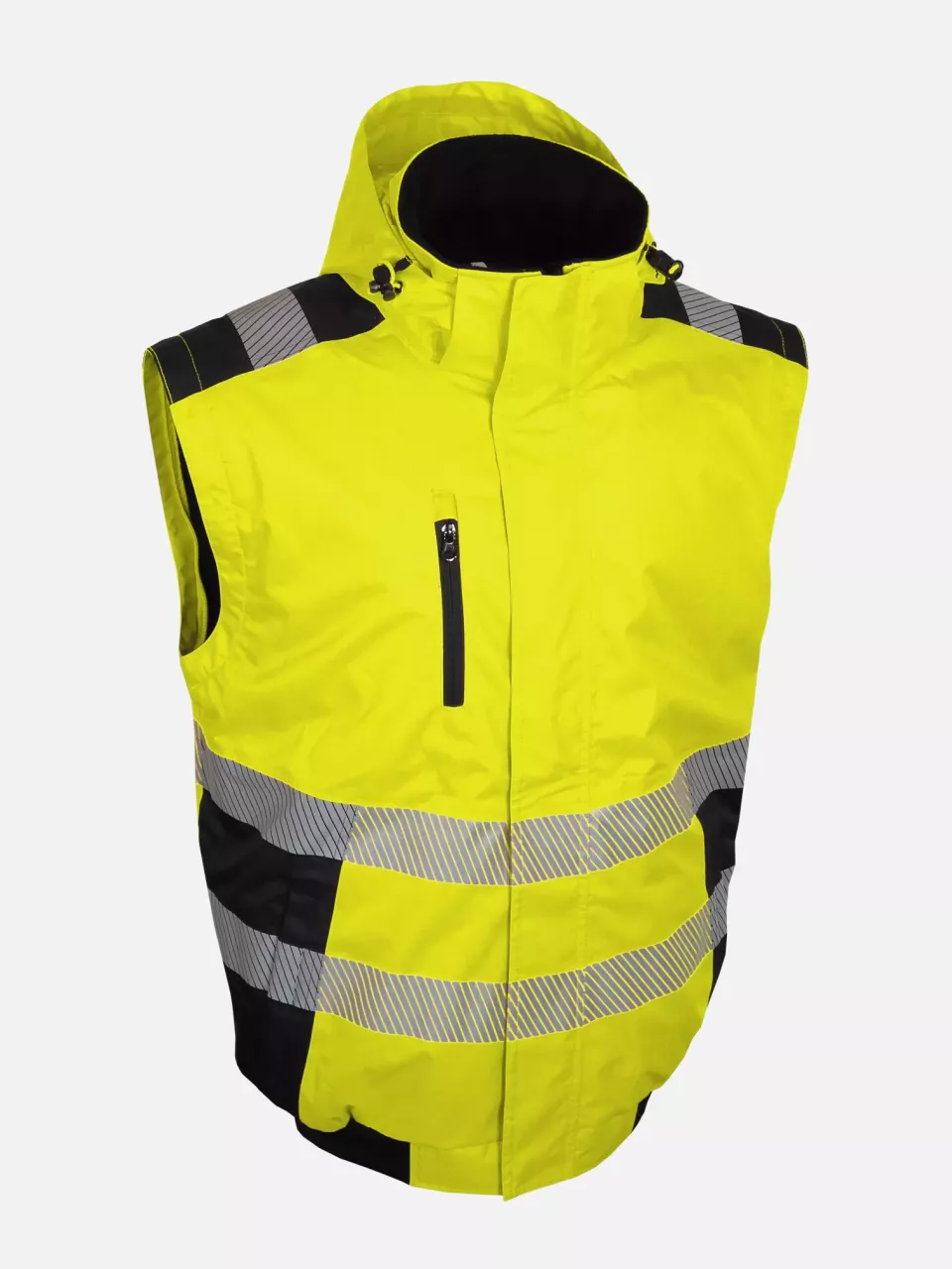 Singer Safety BRAVA, High Visibility Bomber Jacket, Yellow/Black, image 2, gallery thumbnail