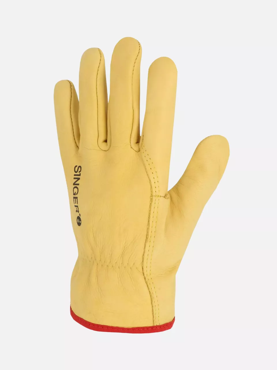 Singer Safety C56GY, Leder-Arbeitshandschuhe, Gelb, image 1, gallery thumbnail