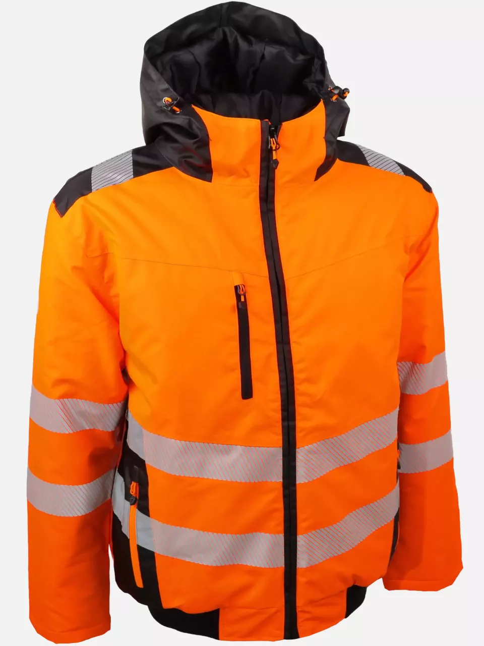 Singer Safety BERGO, High Visibility Bomber Jacket, Orange/Black, image 1, gallery thumbnail