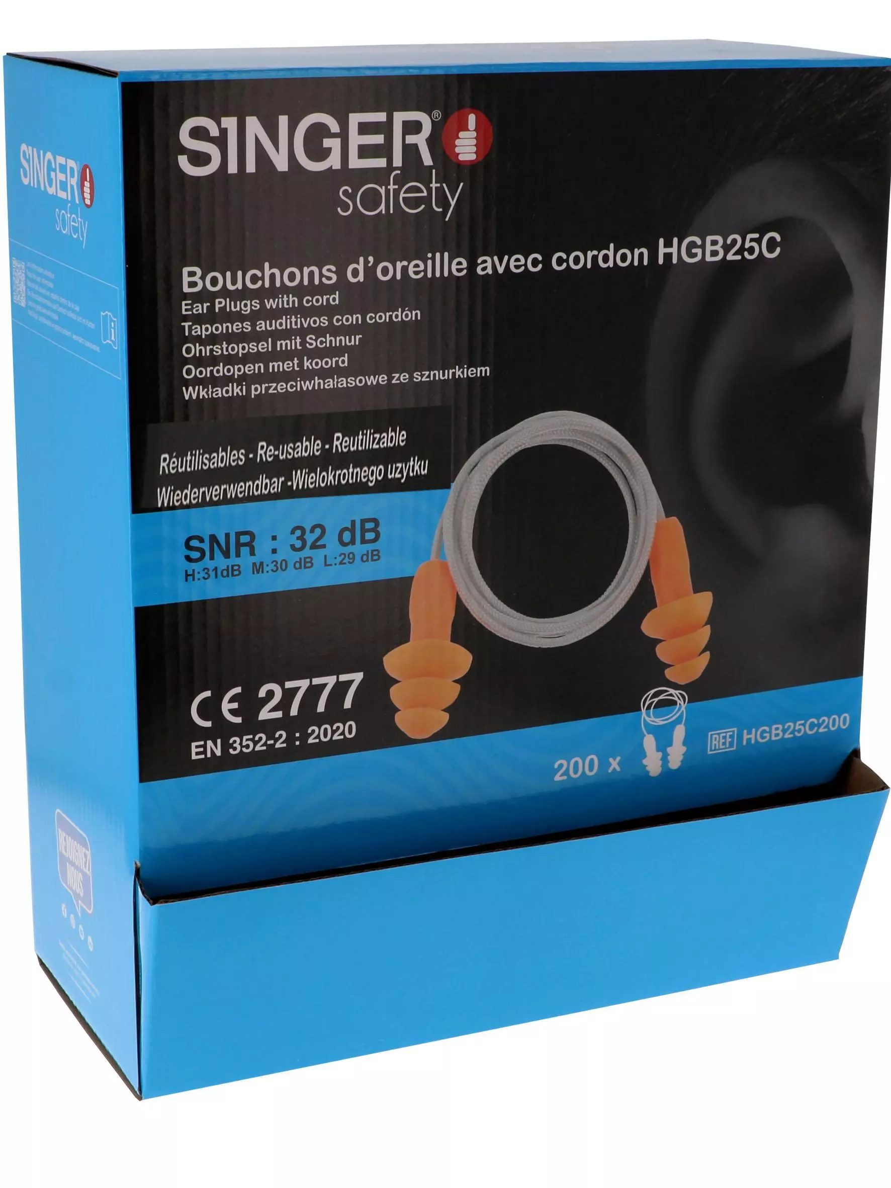 Singer Safety HGB25C200, Earplugs, image 2