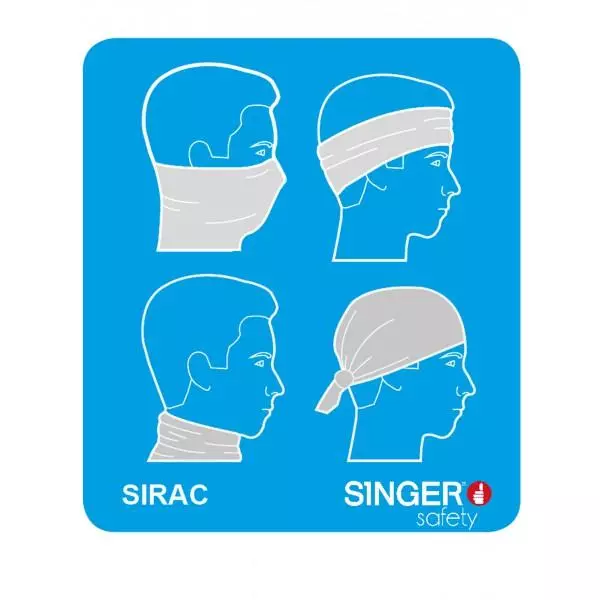 Singer Safety SIRAC, Neck Tube, Black, image 2, gallery thumbnail