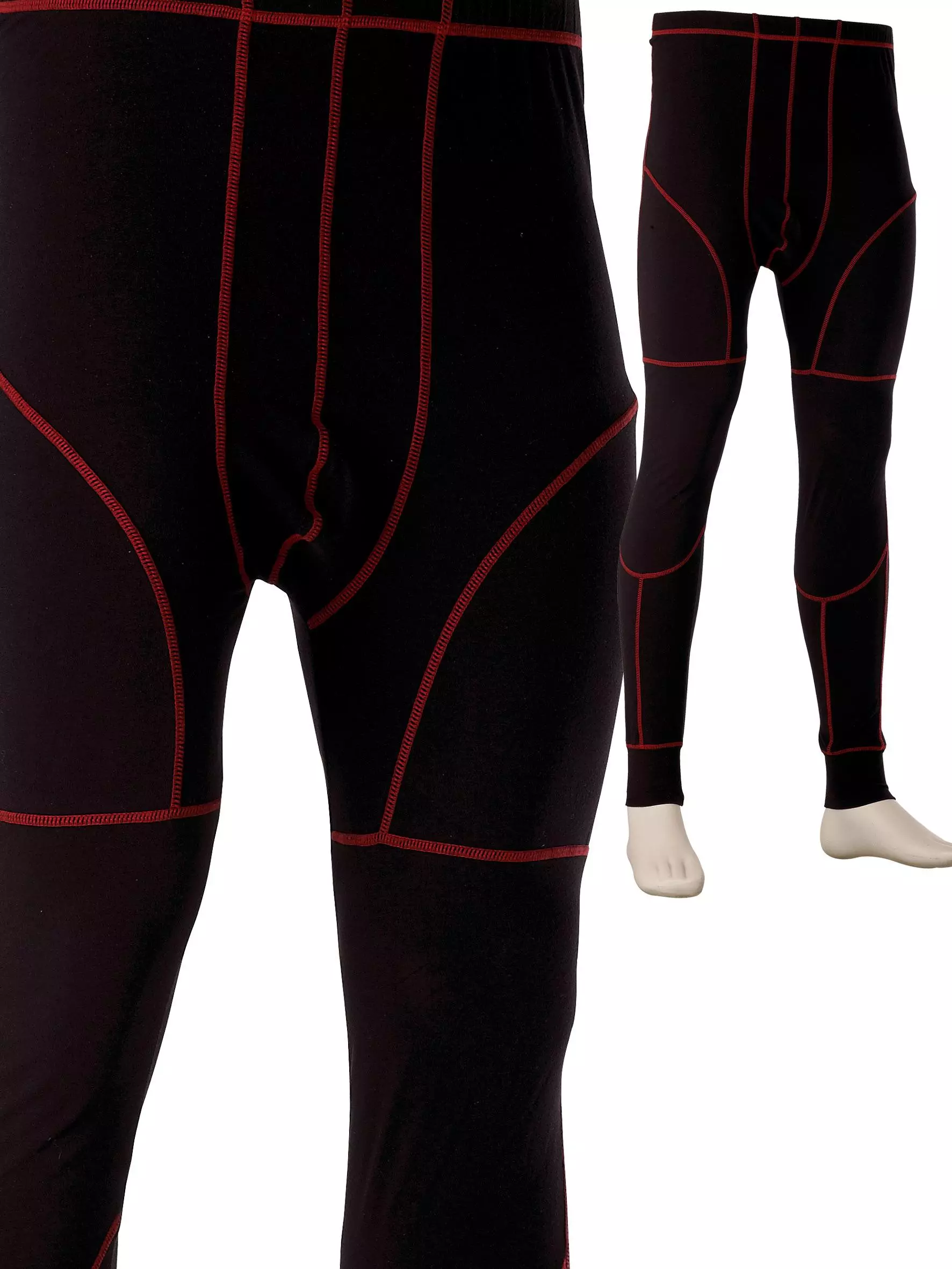Singer Safety SABA, Long Underpants, Black/Red, image 1