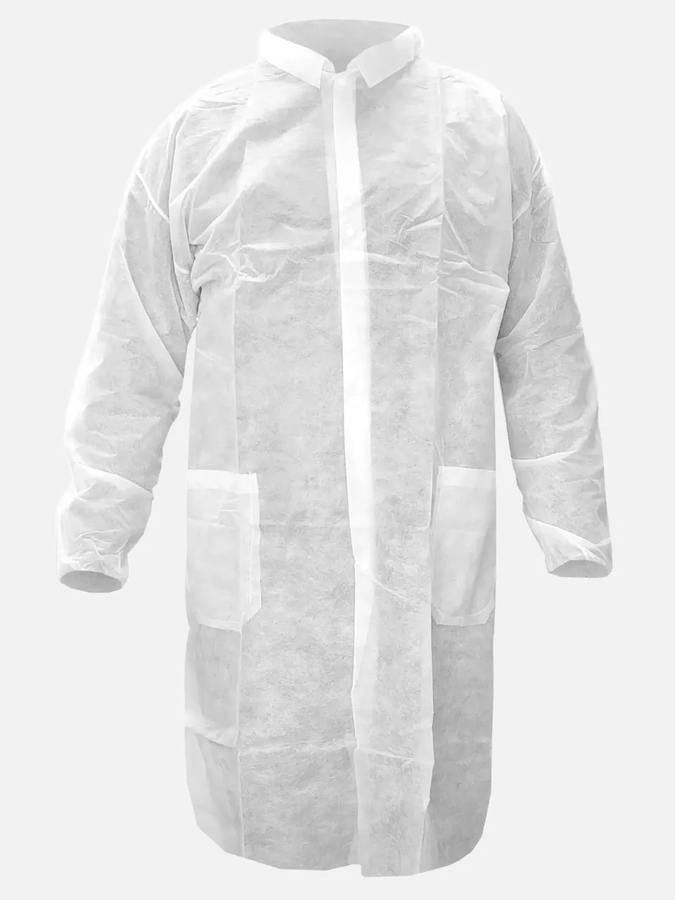Singer Safety PLYBLOUSE, Disposable Lab Coat, White, image 1, gallery thumbnail