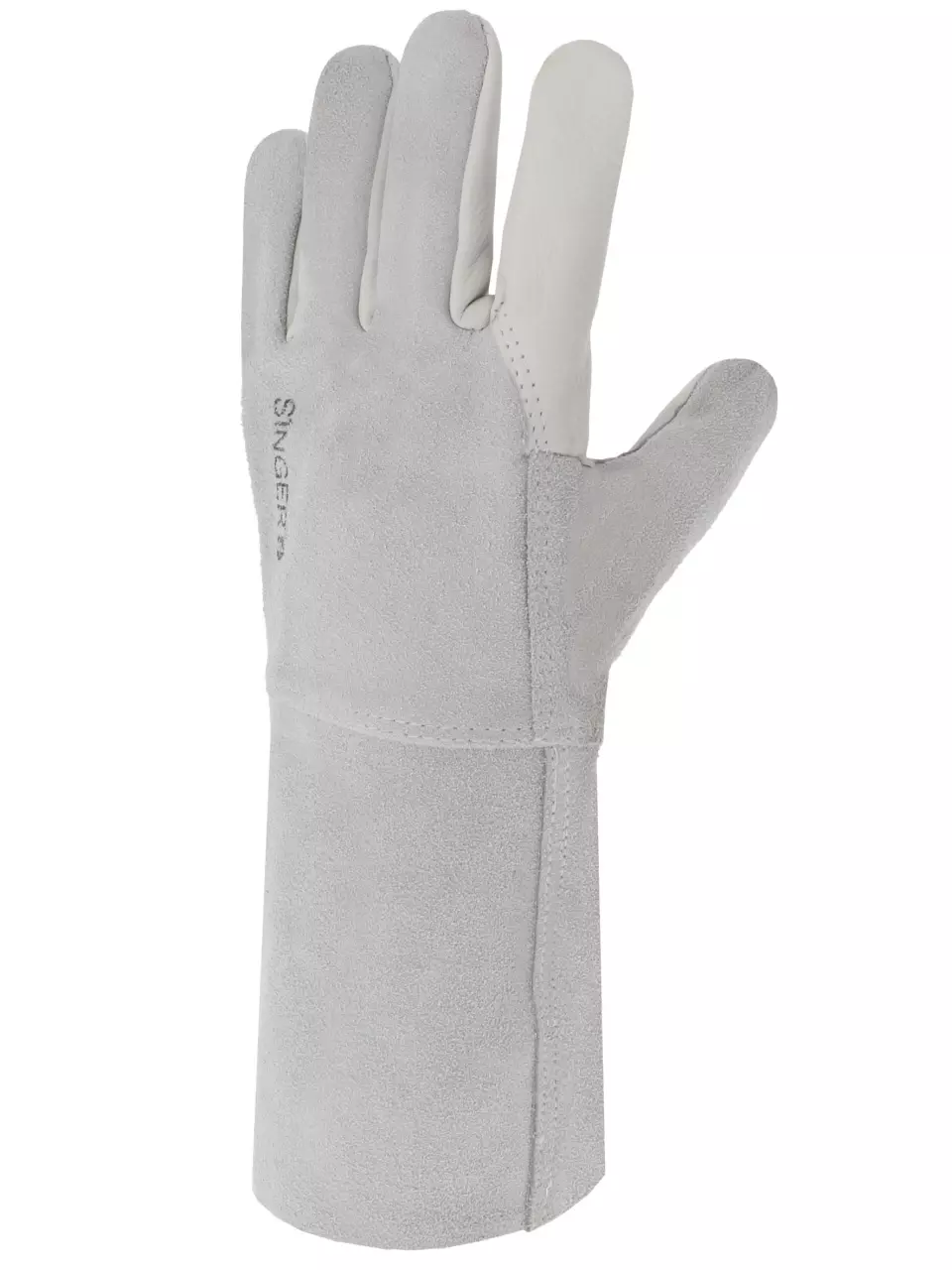 Singer Safety 51GS15, Welding Gloves, Size 10, Grey, image 3, gallery thumbnail