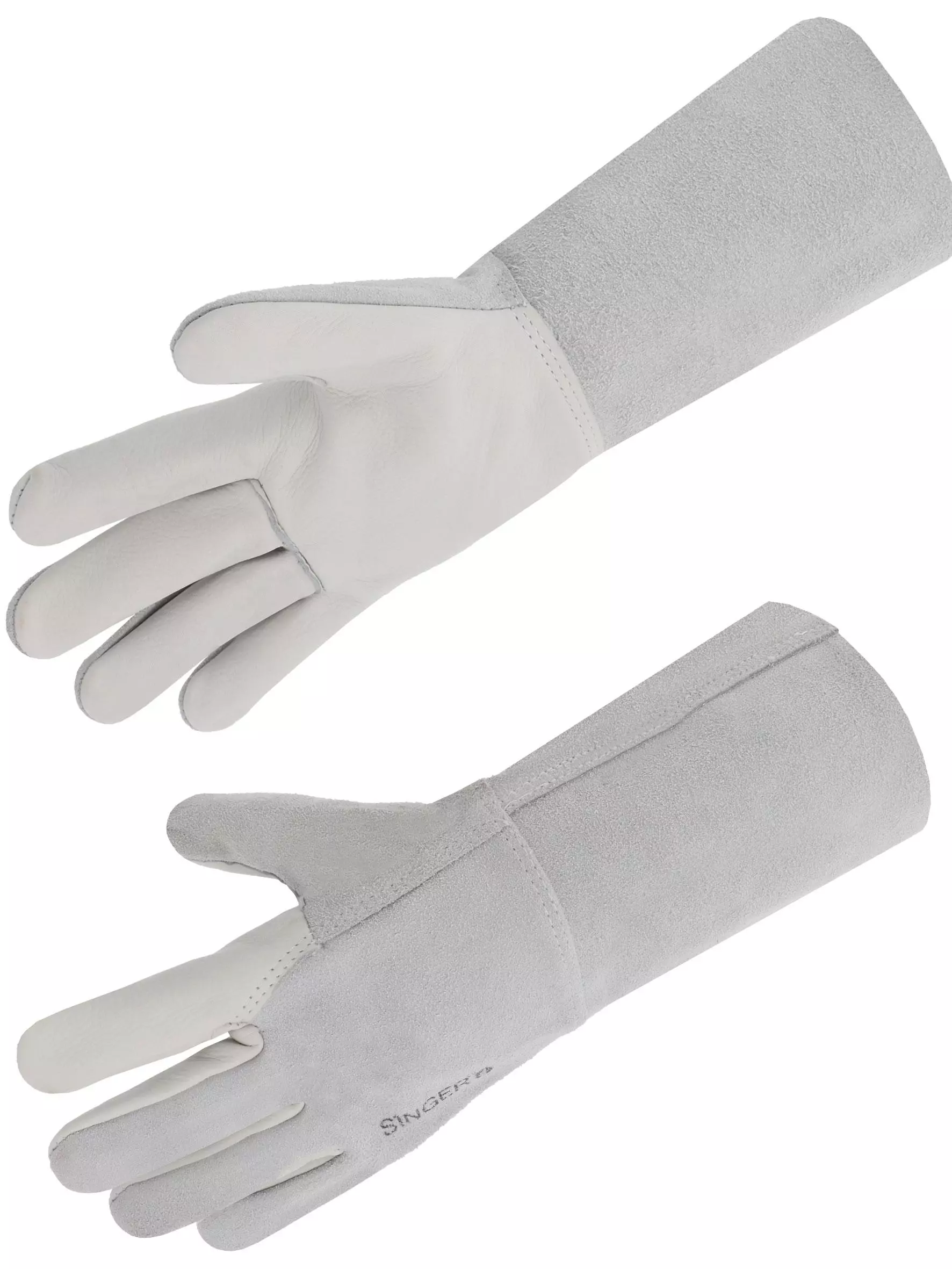 Singer Safety 51GS15, Welding Gloves, Size 10, Grey, image 1