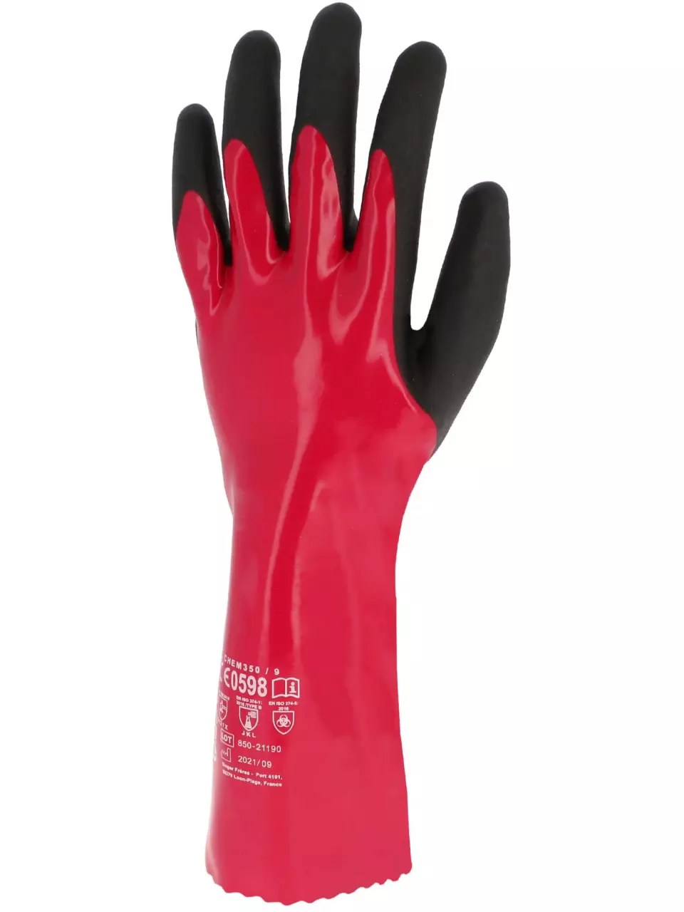 Palm Material · Nitrile, Vinyl / Polyvinylchloride PVC feature highlight