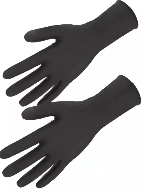 Singer Safety Disposable Nitrile Gloves, Black