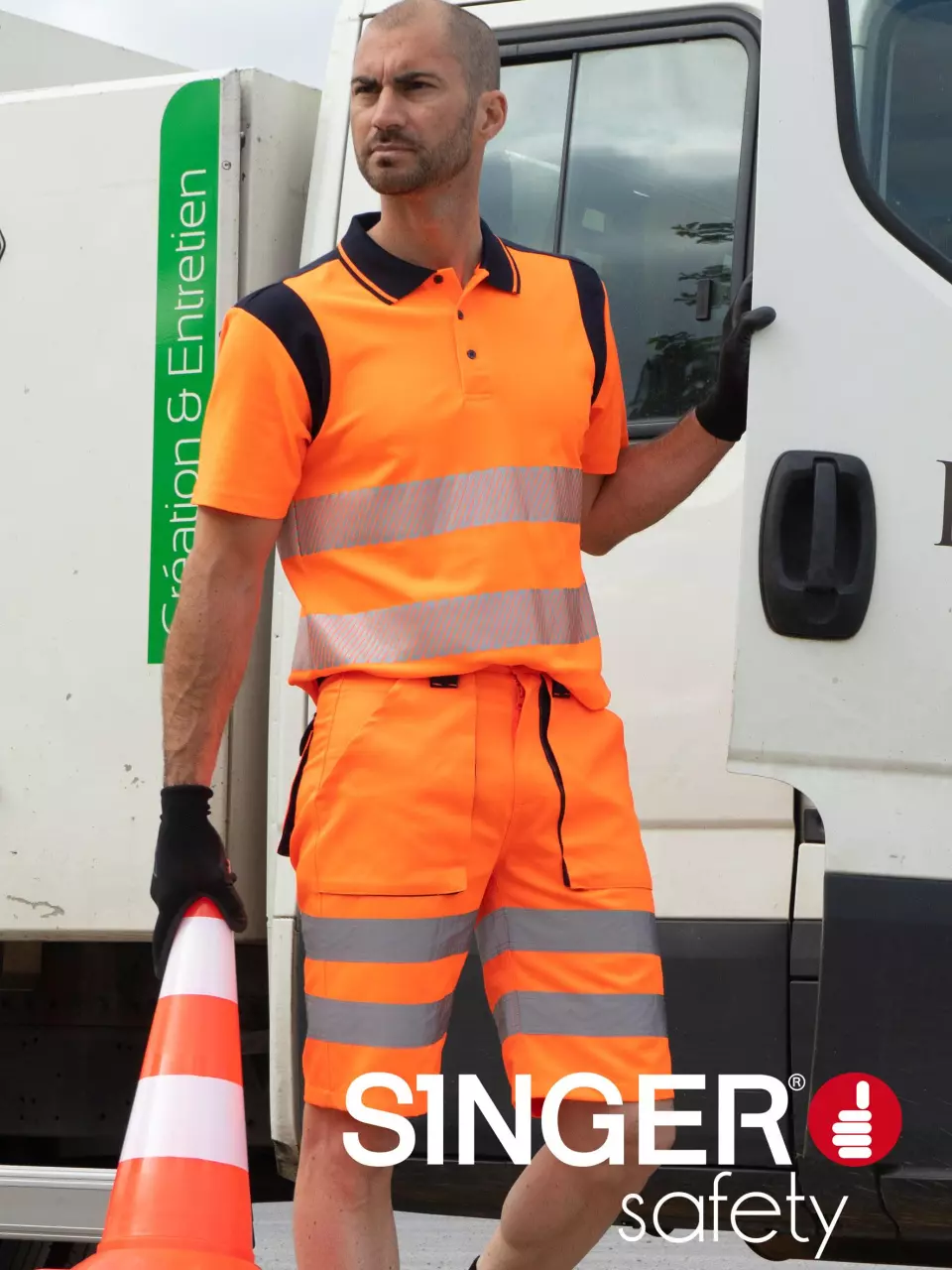 Singer Safety POLMO, High Visibility Polo Shirt, image 2, gallery thumbnail