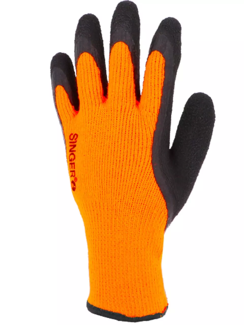 Singer Safety TAC10R, Latex-beschichtete Handschuhe, Schwarz/Orange, image 3, gallery thumbnail