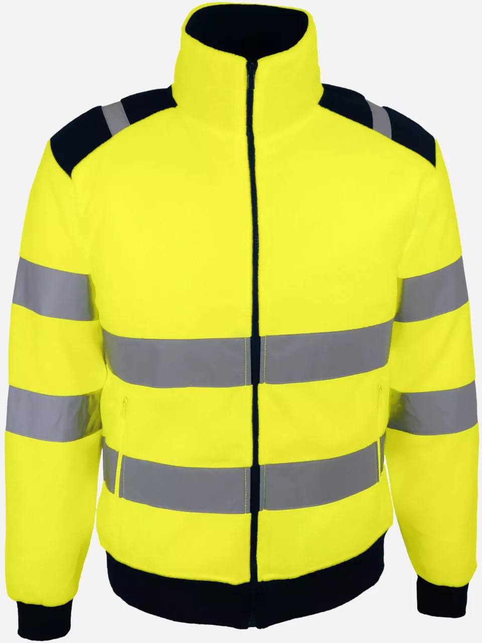 Singer Safety POLGA, High Visibility Jacket, Yellow/Navy Blue, image 3, gallery thumbnail