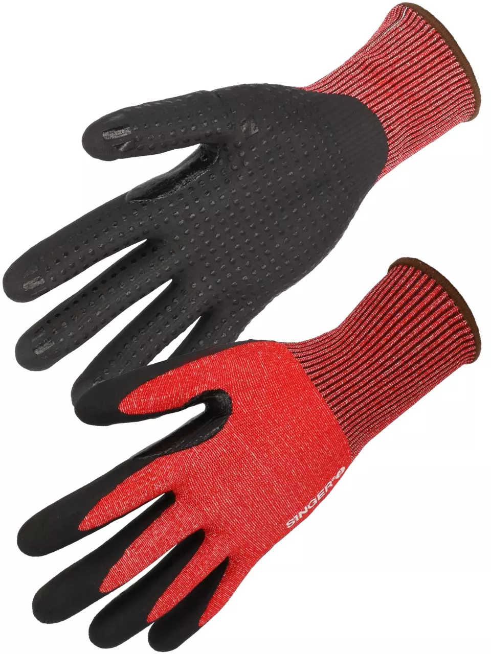 Singer Safety PHD5RED, Coated Cut Resistant Gloves, Red, image 1, gallery thumbnail