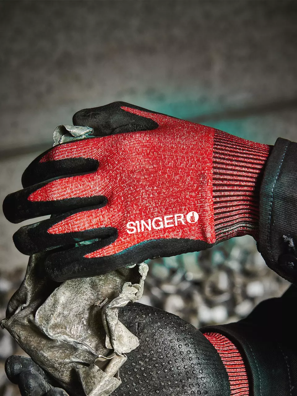 Singer Safety PHD5RED, Coated Cut Resistant Gloves, Red, image 2, gallery thumbnail