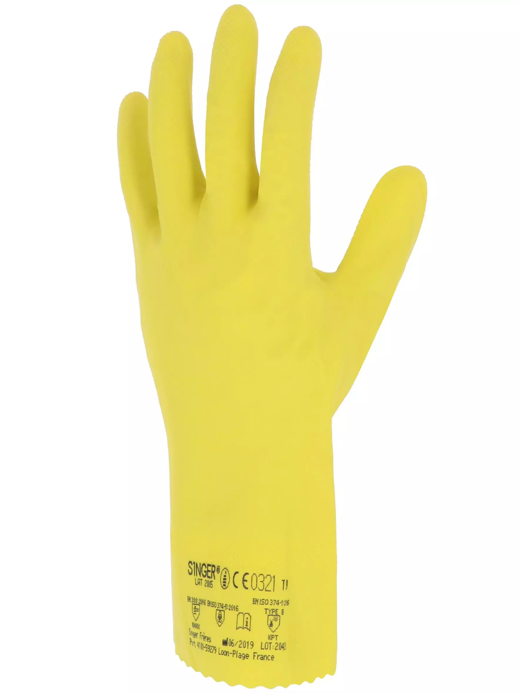 Singer Safety LAT2005, Protective Gloves, Yellow, image 3
