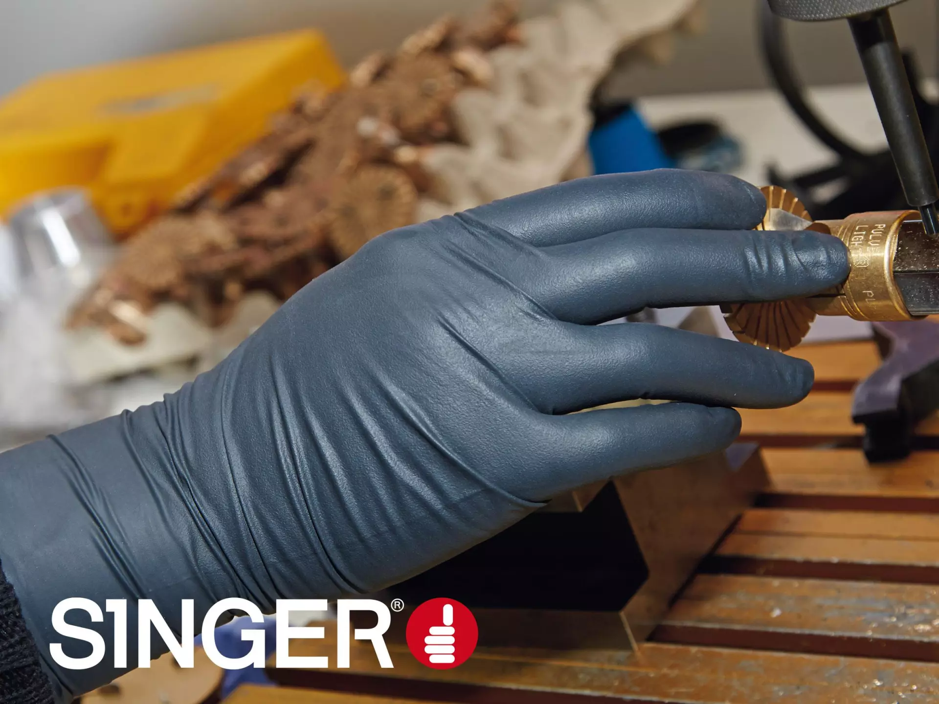 Singer Safety AUU5000, Disposable Nitrile Gloves, Black, image 3