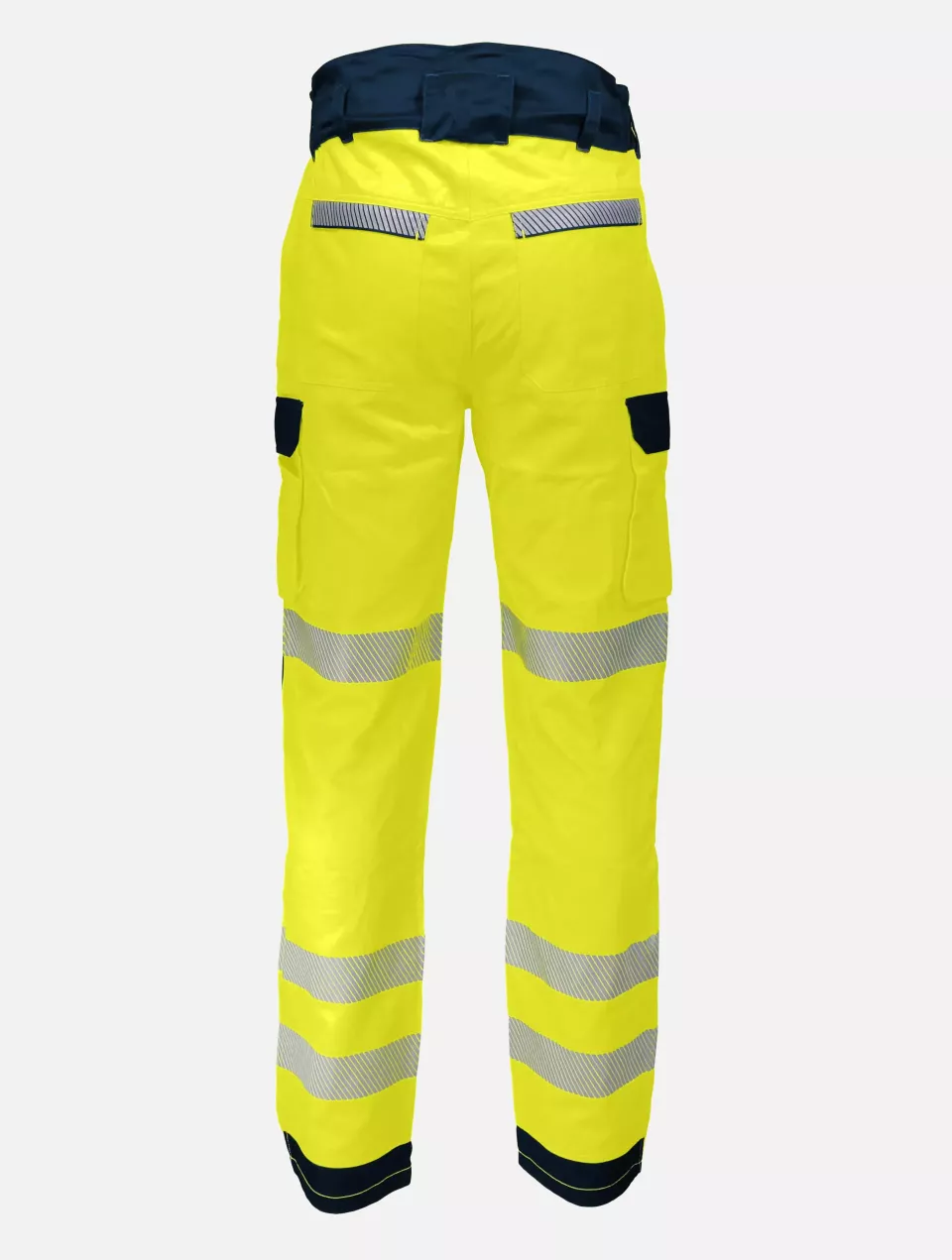 Singer Safety PILAM, High Visibility Work Trousers, Yellow/Navy Blue, image 4, gallery thumbnail