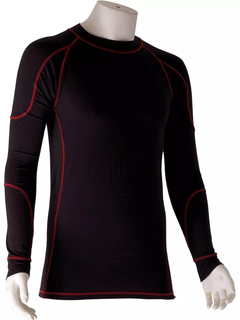 Singer Safety SAHO, Long Sleeves T-Shirt, Black/Red, image 1, gallery thumbnail